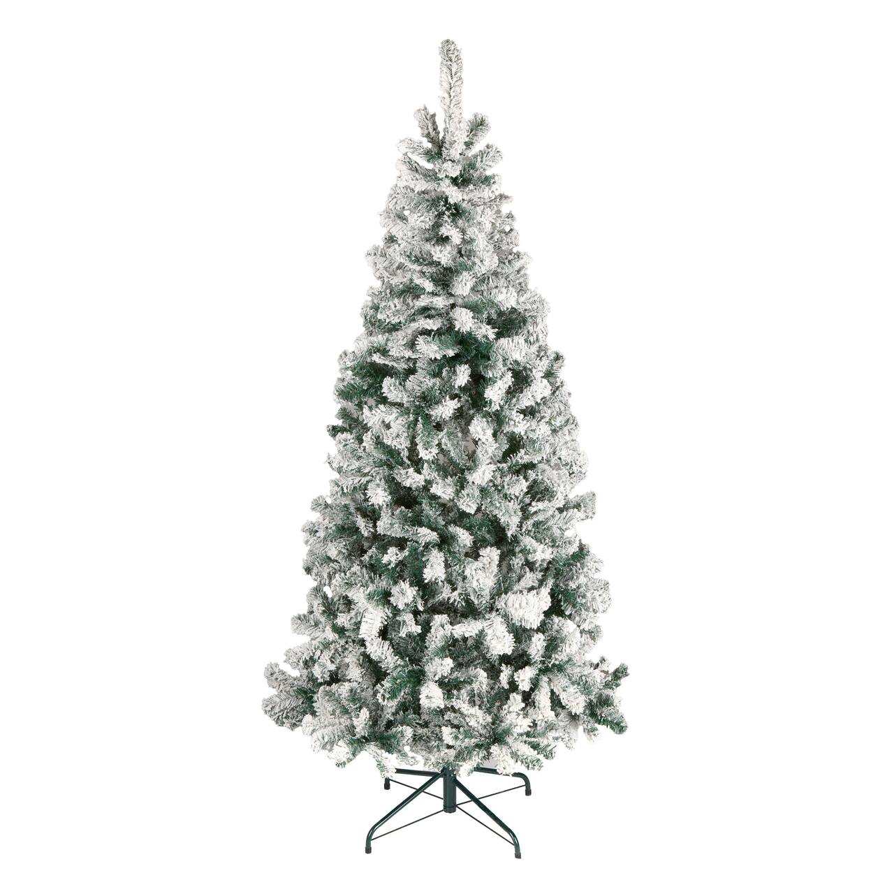 6ft. Unlit Acacia Flocked Artificial Christmas Tree